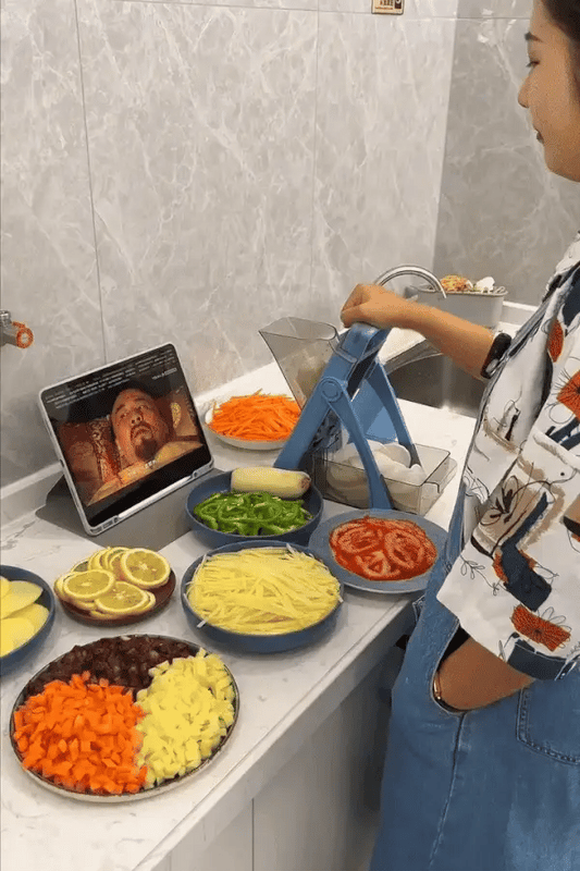 ๐ฅ Manual Vegetable Cutter โจ Safe Slice Mandoline