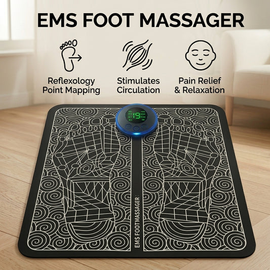 EMS Foot Massager Mat β Electric Foot Pain Relief & Circulation Therapy