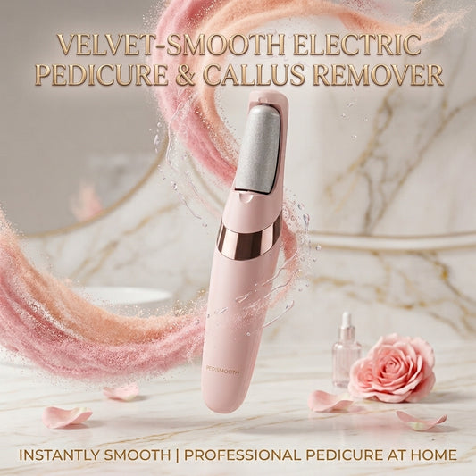 Electric Pedicure Foot File & Callus Remover — Rechargeable 2-Speed Foot Care Device