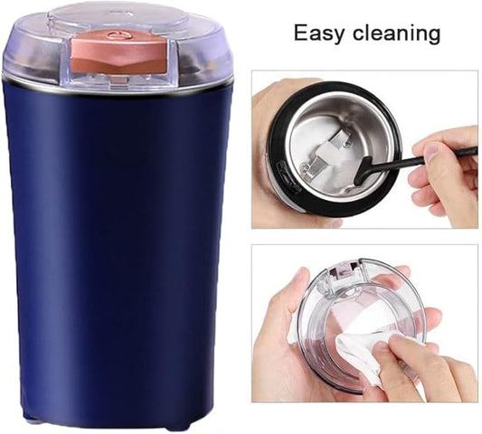 200W Multi-Functional Grinder — 4-Blade Stainless Steel Coffee, Spice & Dry Fruit Grinder