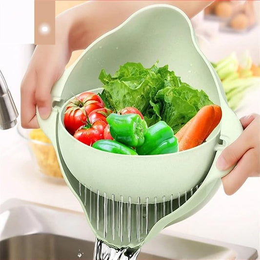 Draining Bowl Basket ๐ฅ Double Layer Kitchen Washing & Strainer Bowl