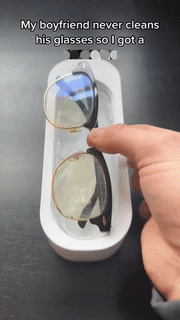 Ultrasonic Glasses Cleaner β Deep Clean Lenses, Jewelry & Watches in Minutes