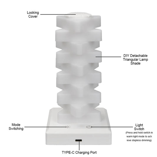 Modern LED Table Lamp — Minimalist Ambient Desk & Room Light for Home & Office