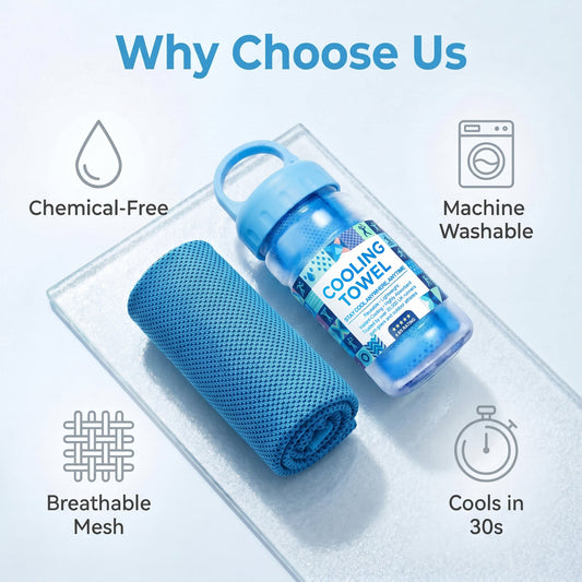 ❄️Instant Cooling Towel, You Can Use Anywhere, Anytime!