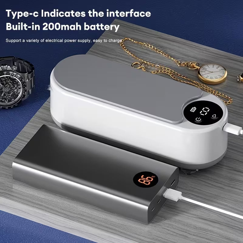 Portable Ultrasonic Glasses Cleaner 👓 Crystal Clear Lens Cleaning Machine