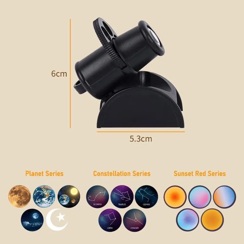 4K Ultra HD Projection Lamp ⚡ Ambient Night Light with Film Slides