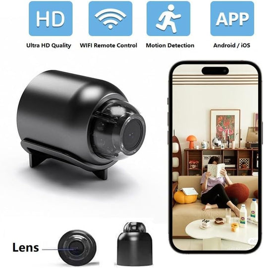 X5 Mini WiFi Security Camera — 1080p HD with Night Vision & Remote Viewing