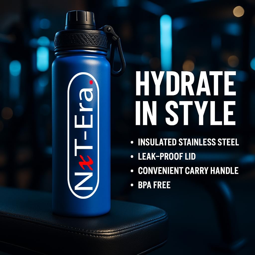Insulated Water Bottle 650ml — Double Wall Stainless Steel Flask for UAE Summer