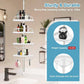 4-Tier Corner Bathroom Organizer — Adjustable Tension Pole Shower Caddy, No Drilling Required