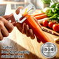 3-in-1 Vegetable Peeler — Peel, Shred & Open Bottles | Stainless Steel with Wood Handle