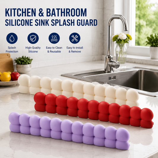 💦 Silicone Sink Splash Guard | Bubble Water Barrier Keeps Counter Dry While Washing Dishes