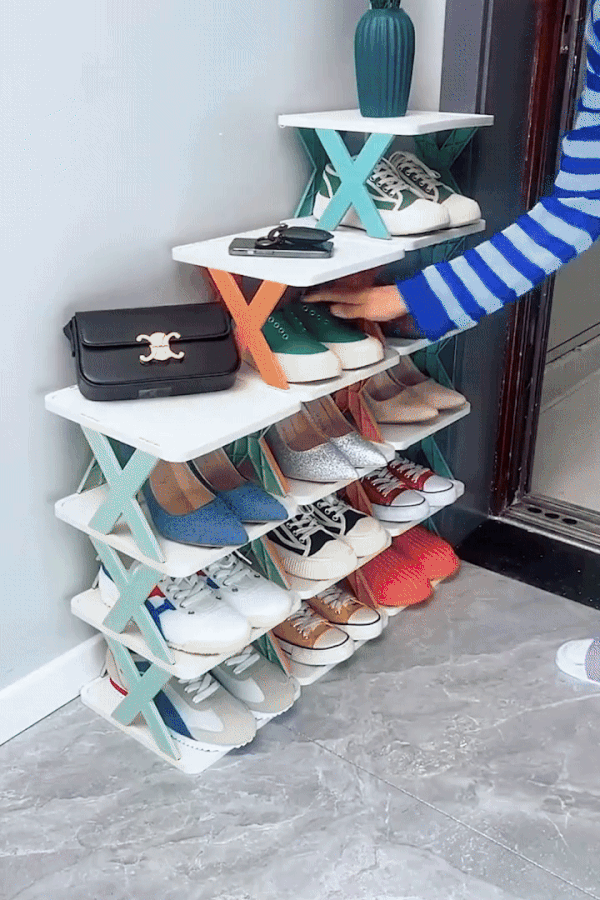 6-Tier Multifunctional Storage Rack ⚡ Space Saving Organizer Shelf