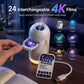 Portable Mini USB Sky Projection Lamp — Interchangeable Slide Night Light for Bedroom & Living Room