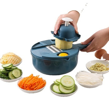 9-in-1 Multi Blade Vegetable Chopper 🥗 Kitchen Food Prep Cutter with Container