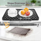 Silicone Dish Drying Mat — Fast-Drain Ribbed Kitchen Counter Mat
