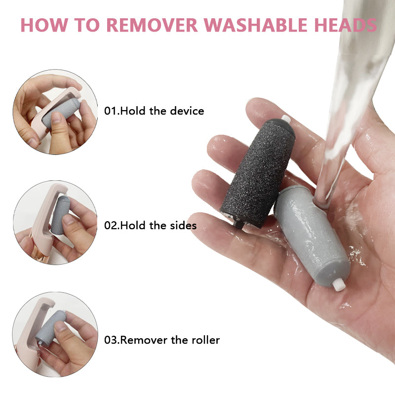 Electric Pedicure Foot File & Callus Remover — Rechargeable 2-Speed Foot Care Device