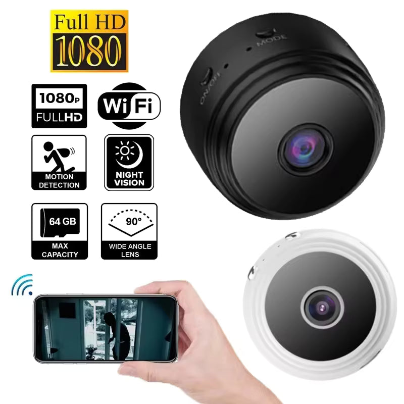 A9 Mini Wireless Security Camera — 1080P HD with Night Vision & Motion Detection