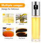 Pack of 2 (100ml) Stainless Steel Oil Spray Bottle — Refillable Cooking Oil Dispenser