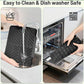 Silicone Dish Drying Mat — Fast-Drain Ribbed Kitchen Counter Mat