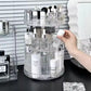 Rotating Cosmetic Organizer — Diamond Pattern Makeup Storage Stand