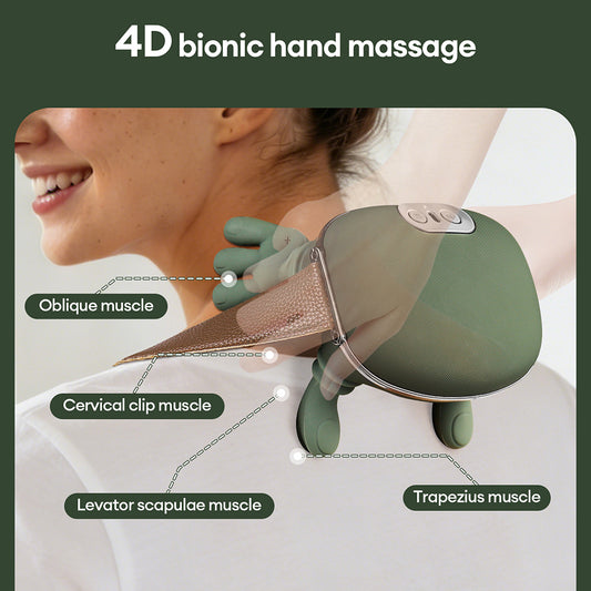 Shoulder & Neck Massager 💆 Deep Kneading Muscle Relief Device