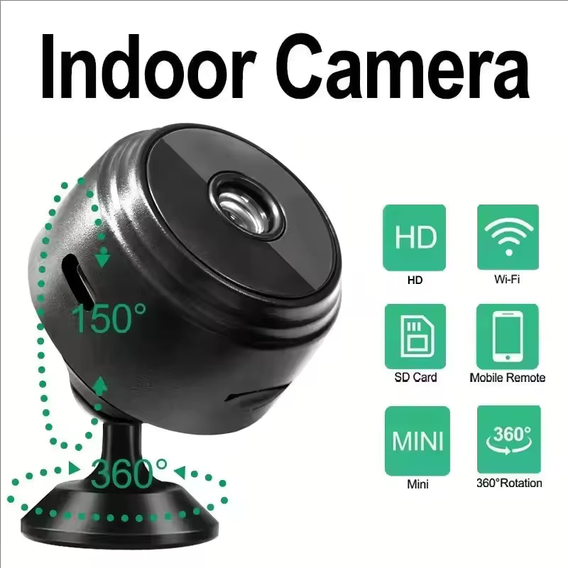 A9 Mini Wireless Security Camera — 1080P HD with Night Vision & Motion Detection