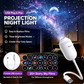 Portable Mini USB Sky Projection Lamp — Interchangeable Slide Night Light for Bedroom & Living Room