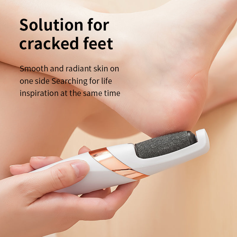 Electric Pedicure Foot File & Callus Remover — Rechargeable 2-Speed Foot Care Device