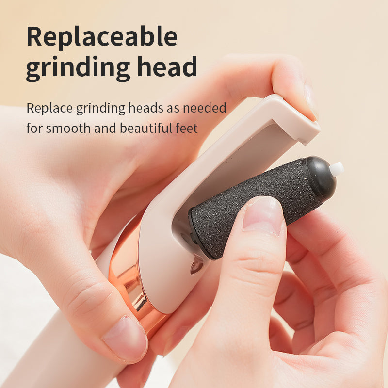 Electric Pedicure Foot File & Callus Remover — Rechargeable 2-Speed Foot Care Device