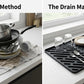 Silicone Dish Drying Mat — Fast-Drain Ribbed Kitchen Counter Mat