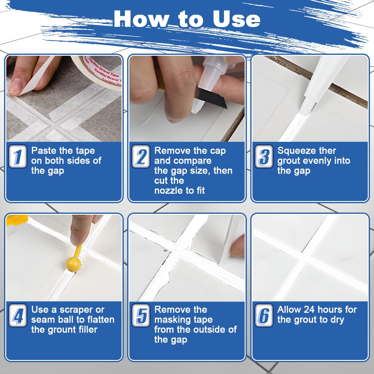 Tile Reform Grout Sealer 🧼 Tile Gap Repair & Grout Restorer
