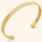Ayatul Kursi Bracelet — 18K Gold Plated Stainless Steel Islamic Cuff Bangle with Gift Box