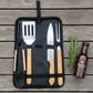 BBQ Grill Tool Set — Stainless Steel Barbecue Kit with Carry Case