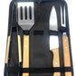 BBQ Grill Tool Set — Stainless Steel Barbecue Kit with Carry Case