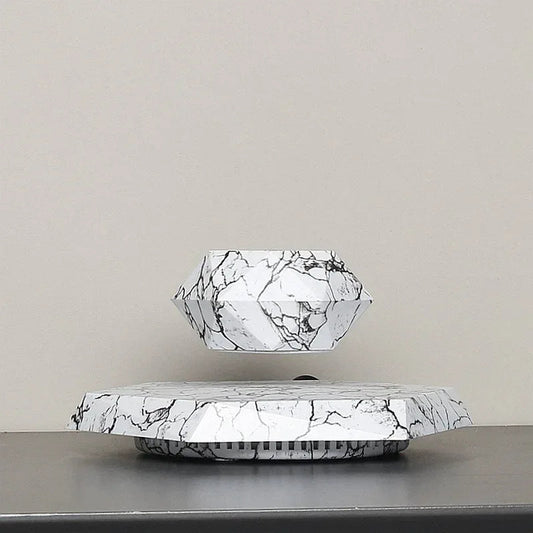 Levitating Magnetic Floating Marble Pot — Luxury Floating Plant Decor for Modern Homes