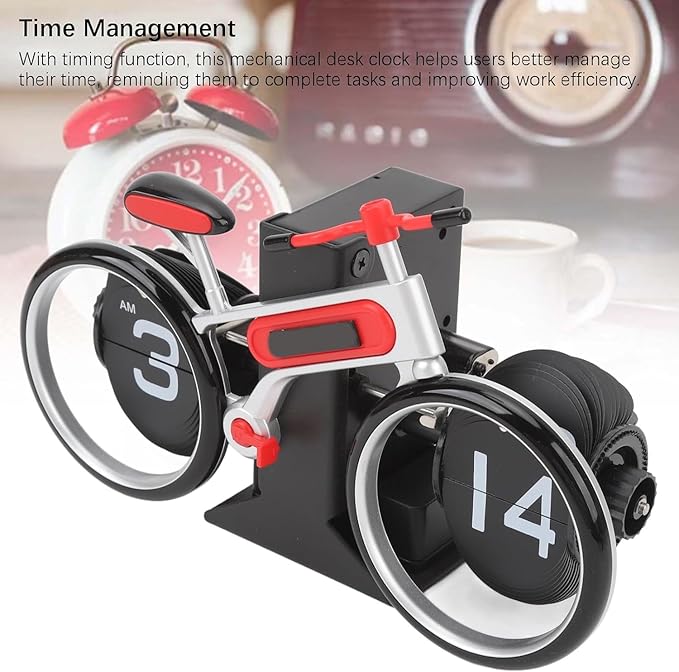 Bicycle Flip Clock 🚲 Retro Mechanical Desk Decor Clock