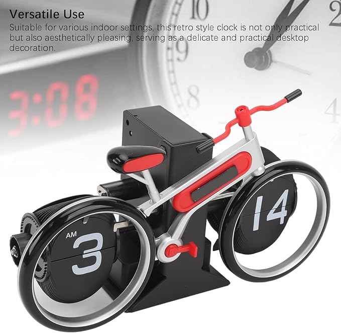 Bicycle Flip Clock 🚲 Retro Mechanical Desk Decor Clock