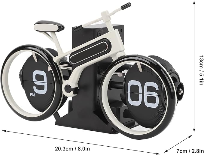 Bicycle Flip Clock 🚲 Retro Mechanical Desk Decor Clock