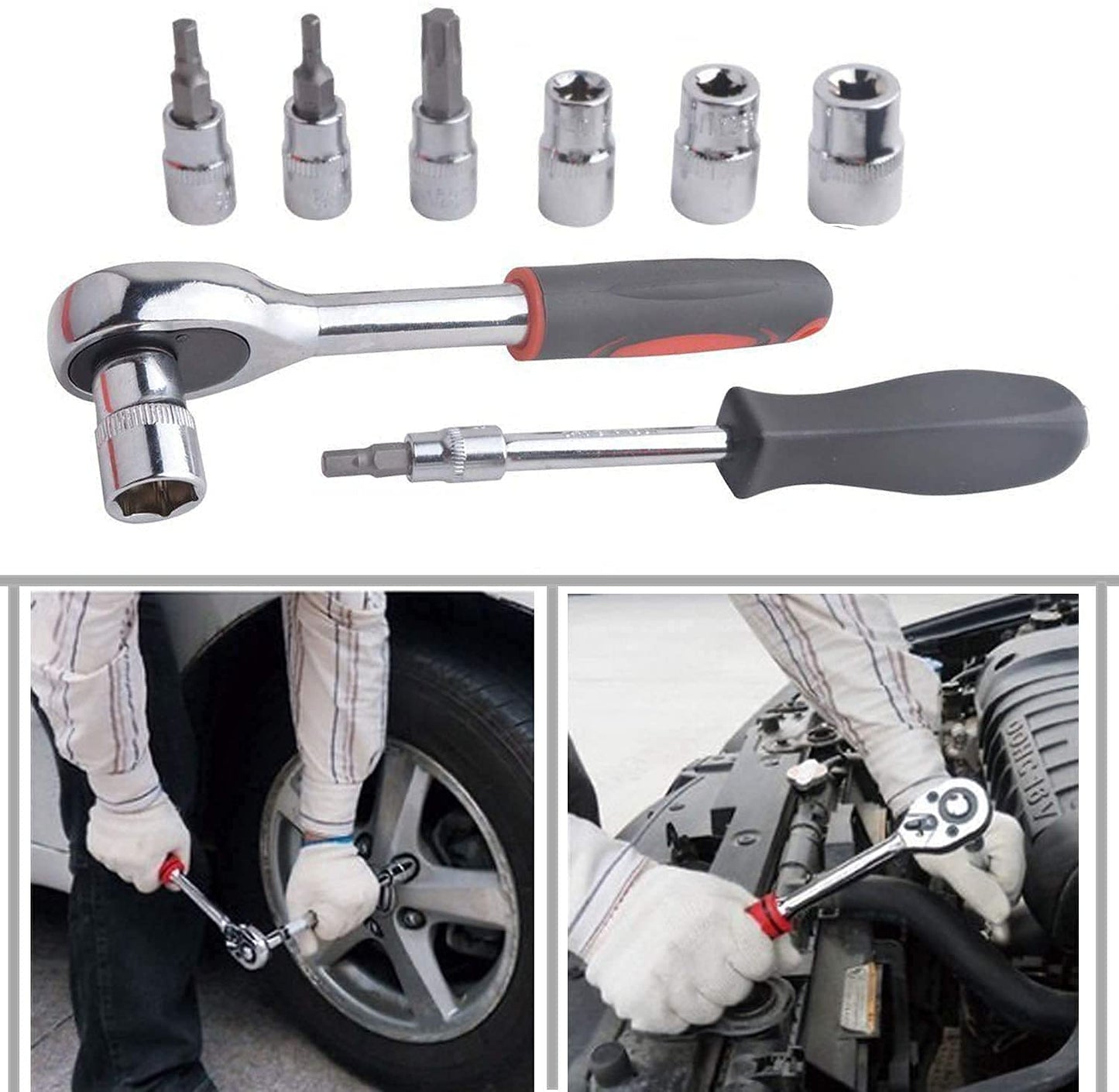 46-Piece CR-V Socket Set ⚡ Professional Repair Tool Kit