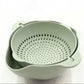 Double-Layer Draining Bowl Basket — Strainer & Wash Bowl for Vegetables, Fruits & Rice