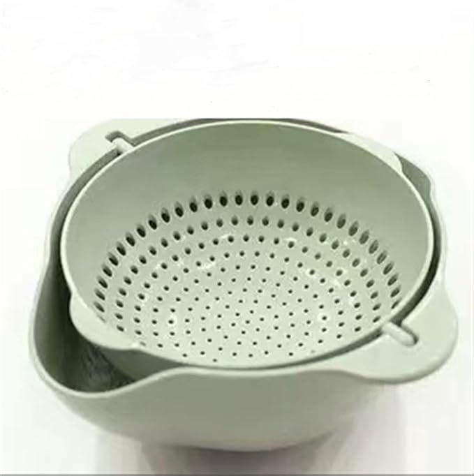 Draining Bowl Basket 🥗 Double Layer Kitchen Washing & Strainer Bowl