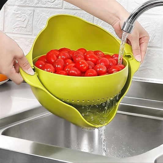 Draining Bowl Basket 🥗 Double Layer Kitchen Washing & Strainer Bowl