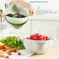 Double-Layer Draining Bowl Basket — Strainer & Wash Bowl for Vegetables, Fruits & Rice