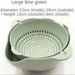 Double-Layer Draining Bowl Basket — Strainer & Wash Bowl for Vegetables, Fruits & Rice