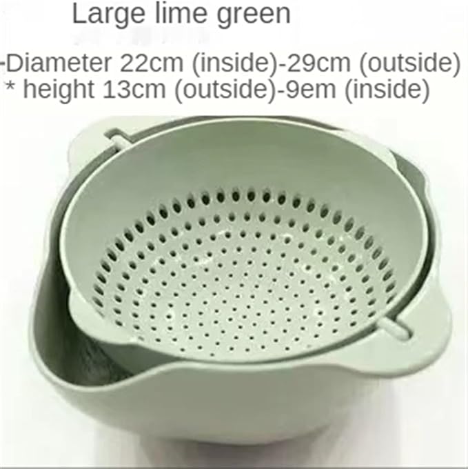 Draining Bowl Basket 🥗 Double Layer Kitchen Washing & Strainer Bowl