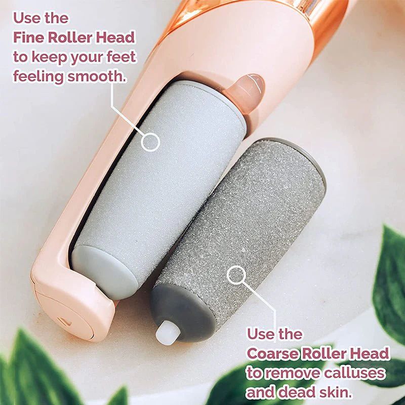 Electric Pedicure Foot File & Callus Remover — Rechargeable 2-Speed Foot Care Device
