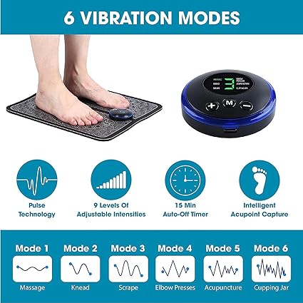 EMS Foot Massager Mat ⚡ Electric Foot Pain Relief & Circulation Therapy