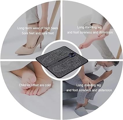 EMS Foot Massager Mat ⚡ Electric Foot Pain Relief & Circulation Therapy