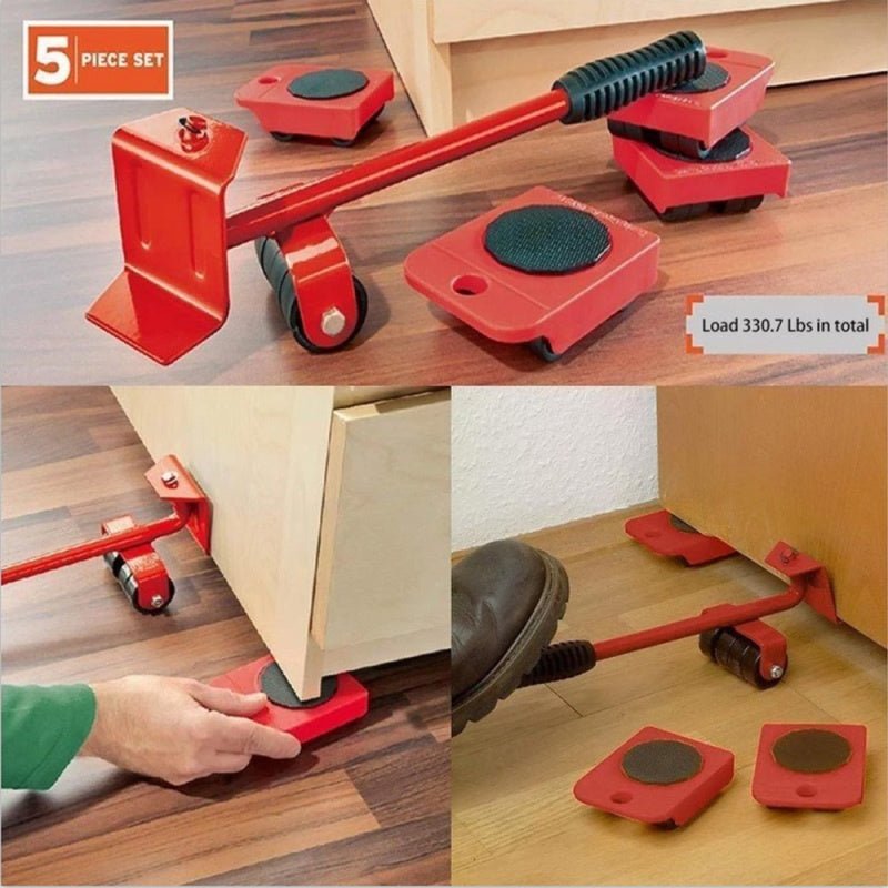 Heavy Duty Furniture Mover Set ⚡ 5-in-1 Lifting & Sliding Tool