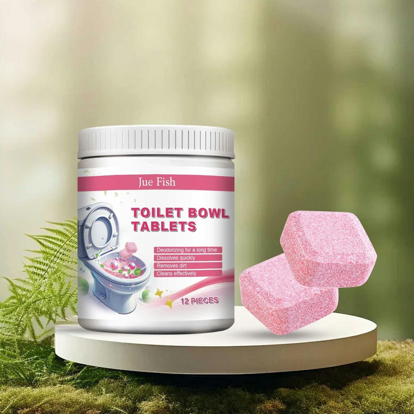 Toilet Bowl Cleaner Tablets 🧼 Long-Lasting Freshness & Stain Removal Drops